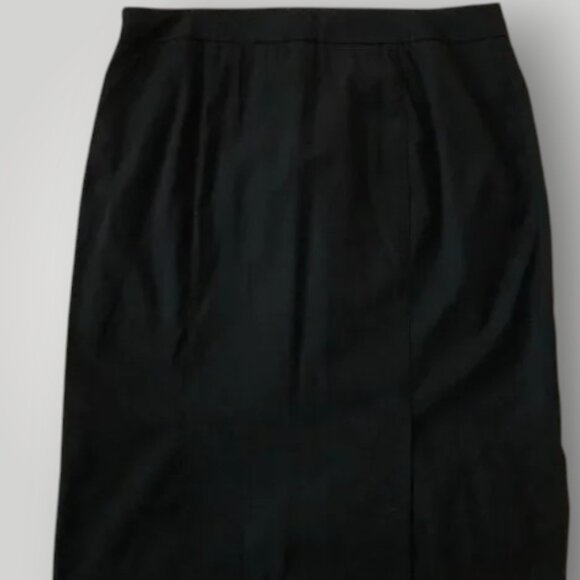 Theory Ansel Women’s 10 Black Virgin Wool Pencil Skirt Work Office Career Sleek - Picture 2 of 8